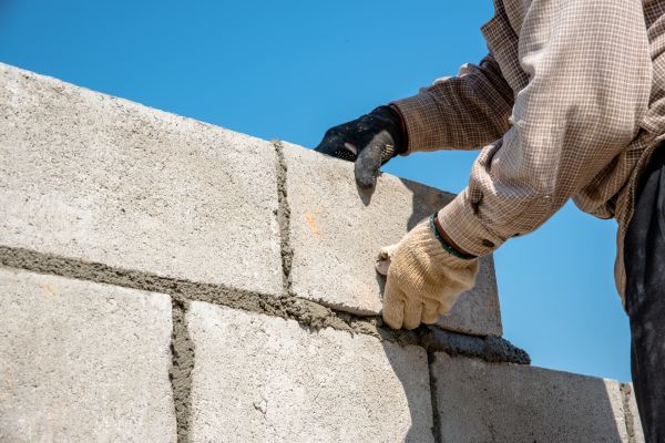 Block Wall Installation